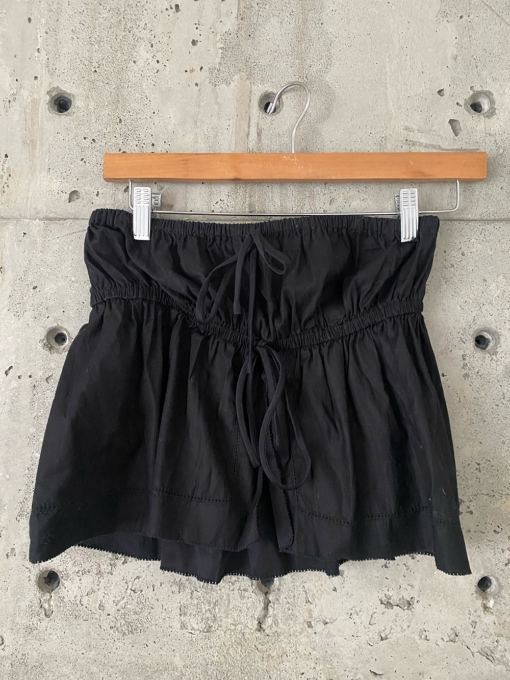 Reformation Black Strapless Top